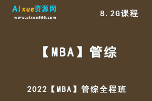 2022【MBA】管综全程班教学视频