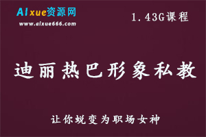 迪丽热巴形象私教和气质改造，职场女神是怎样形成的，百度网盘资源打包下载