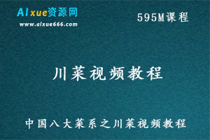 中国八大菜谱系列之川菜制作视频教程，百度网盘资源打包下载