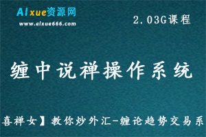 缠论教你炒股课程【喜禅女】教你炒外汇-缠论趋势交易系统,百度网盘资源打包下载