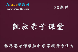 凯叔亲子课堂 林思恩老师和脑科学家提升专注力教学视频,3G百度网盘资源打包下载
