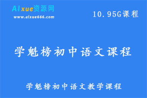 学魁榜初中语文教学课程中考语文教学视频,10.95G百度网盘资源打包下载