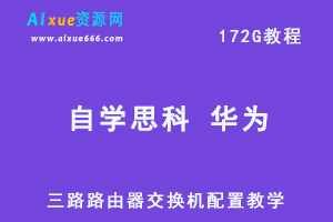 自学思科 Cisco H3C 华为 华三路由器交换机配置视频教程模拟器，百度网盘资源打包下载