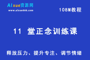 11课正念训练课：释放压力、提升专注、调节情绪