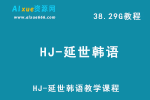 HJ-延世韩语教学课程大全-38.29G网课资料百度网盘下载