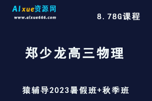 高中物理网课猿辅导2023郑少龙高三物理一轮复习视频教程+讲义（暑假班+秋季班）