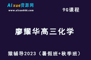 高中化学网课猿辅导2023廖耀华高三化学视频教程（暑假班+秋季班）