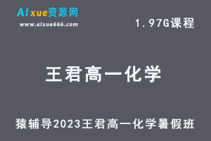 23年高中化学网课教程猿辅导2023王君高一化学视频教程暑假班