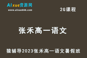 23年高中语文网课教程猿辅导2023张禾高一语文视频教程暑假班