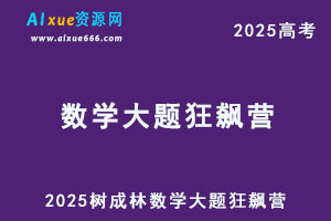 2025树成林数学大题狂飙营