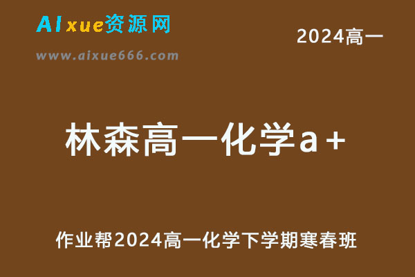 2024林森高一化学a+下学期寒春班