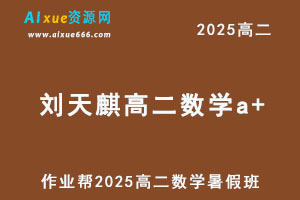 2024刘天麒高二数学a+暑假班网课教程