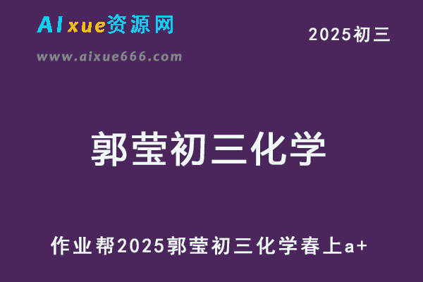 2025郭莹初三化学下学期春上a+班